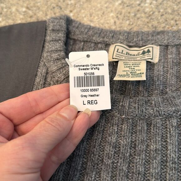 L.L. BEAN Women's Commando Merino Lambs Wool Sweater *NEW* - Picture 3 of 10